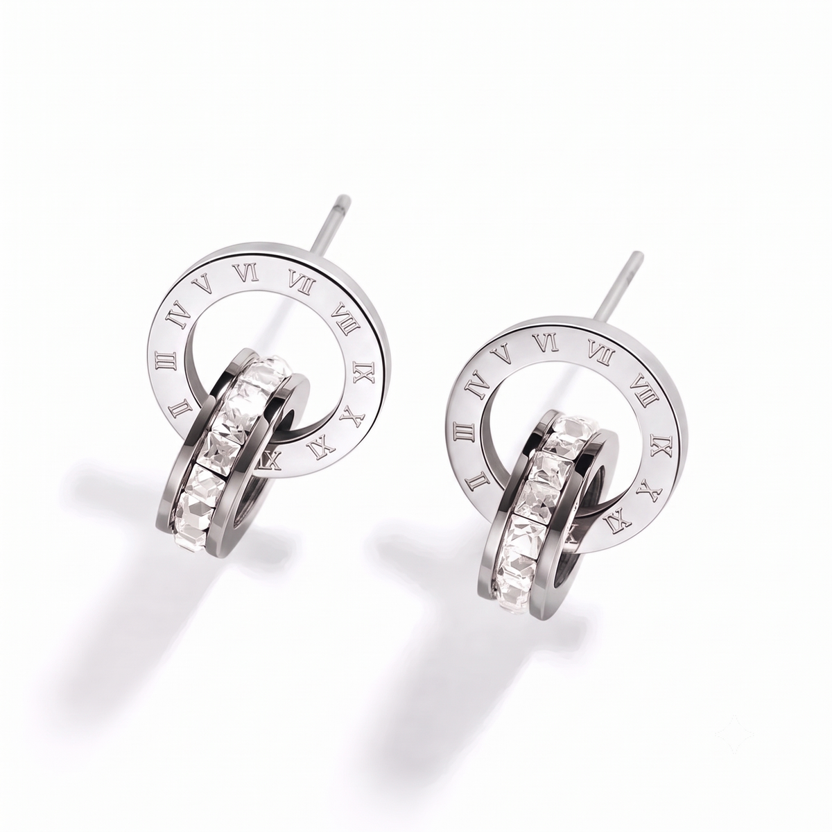 Adya Tempus Interlocking Circle Studs Earrings (Copy)