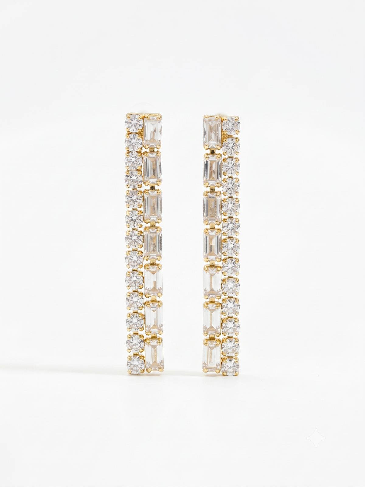 Adya Lumina Linear Drop Earrings
