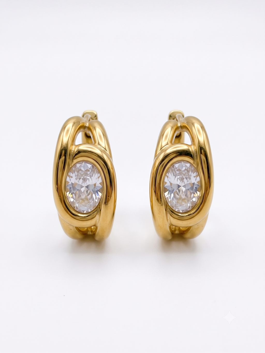 Adya Signature Bold Ribbon Stud Earrings