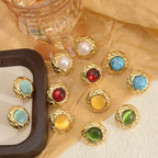 Adya Camille Textured Stud Earrings