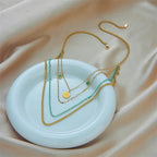 Adya Solstice Turquoise Tiered Chain Necklace