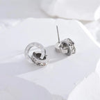Adya Tempus Interlocking Circle Studs Earrings (Copy)
