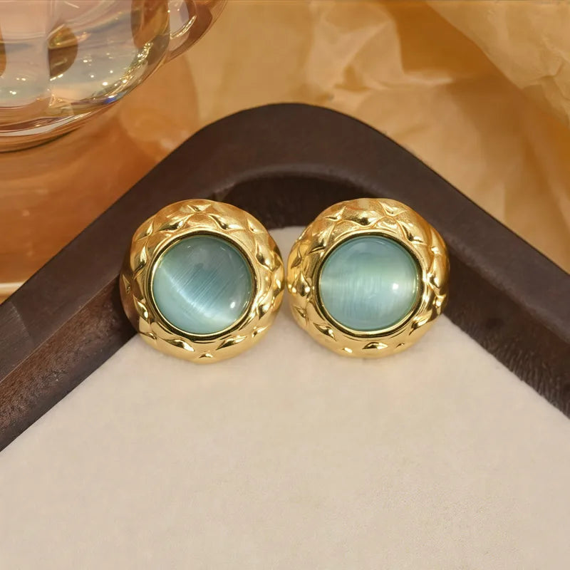 Adya Camille Textured Stud Earrings