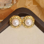 Adya Camille Textured Stud Earrings