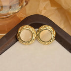 Adya Camille Textured Stud Earrings