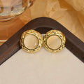 Adya Camille Textured Stud Earrings