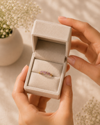 Adya Lavender Blossom Vine Gold-Plated Ring for Women