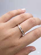 Adya Seraphina Crystal Gold-Plated Eternity Ring for Women