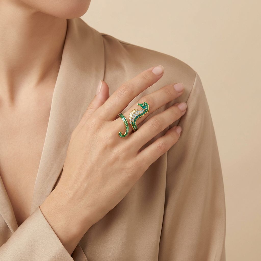 Adya Multicolor Tidekeeper Ring For Women