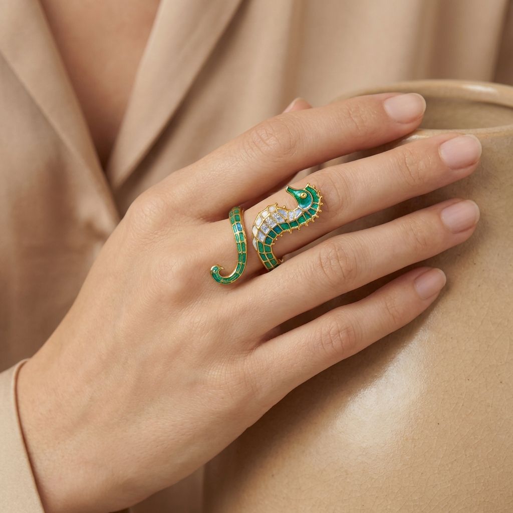 Adya Multicolor Tidekeeper Ring For Women