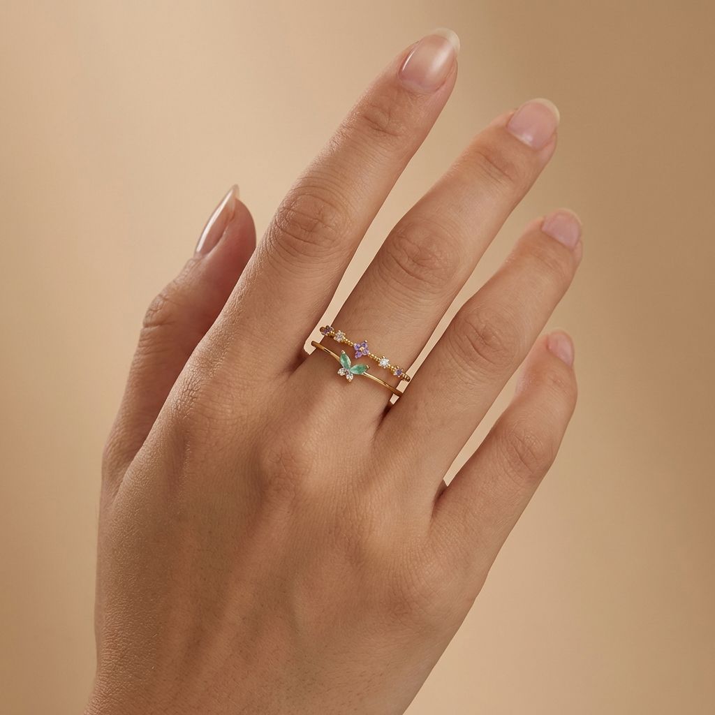 Adya Multicolor Springwing Ring For Women