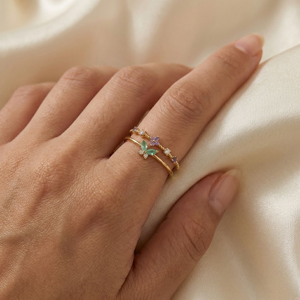 Adya Multicolor Springwing Ring For Women