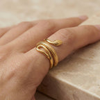 Adya Gold Goldcoil Ring For Women