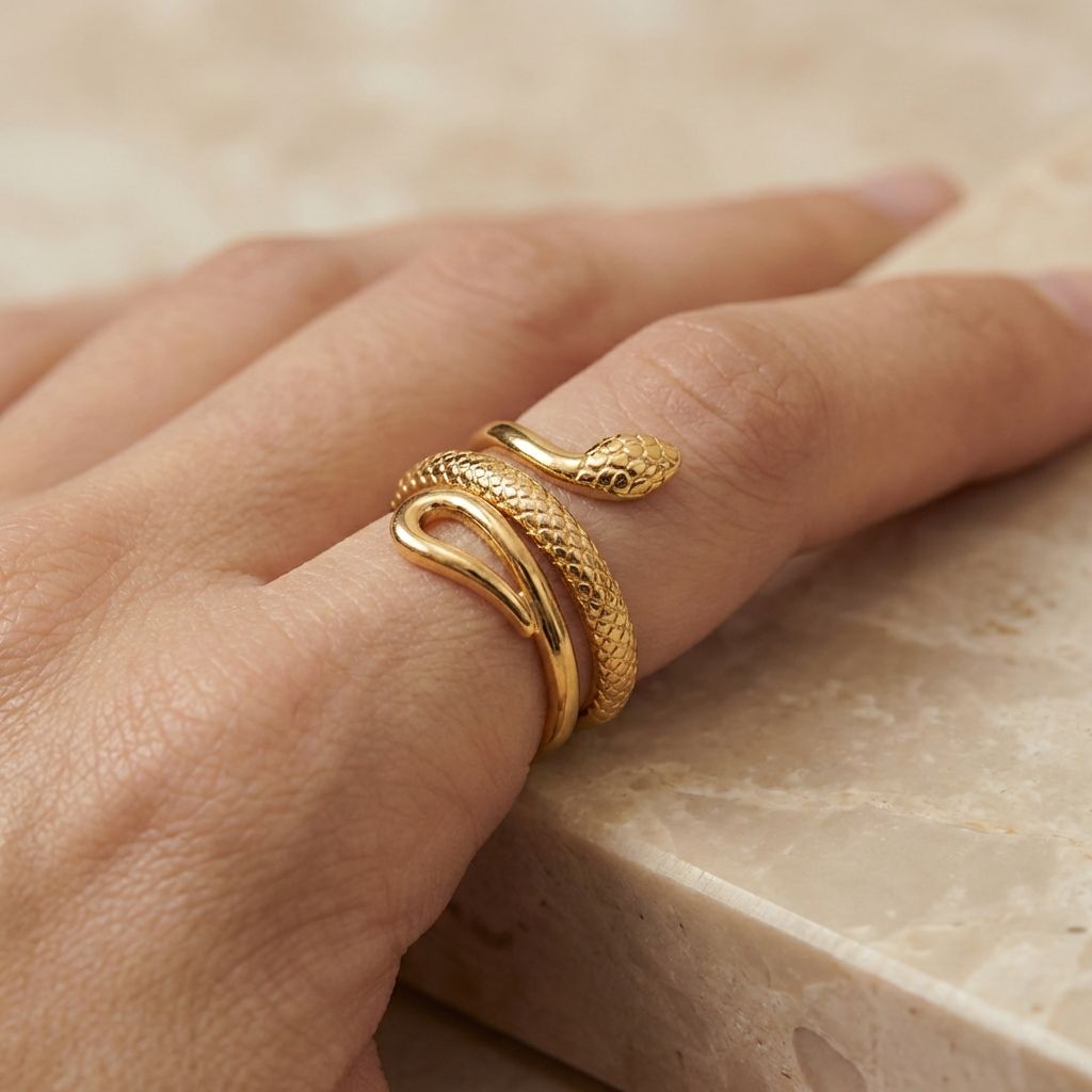 Adya Gold Goldcoil Ring For Women
