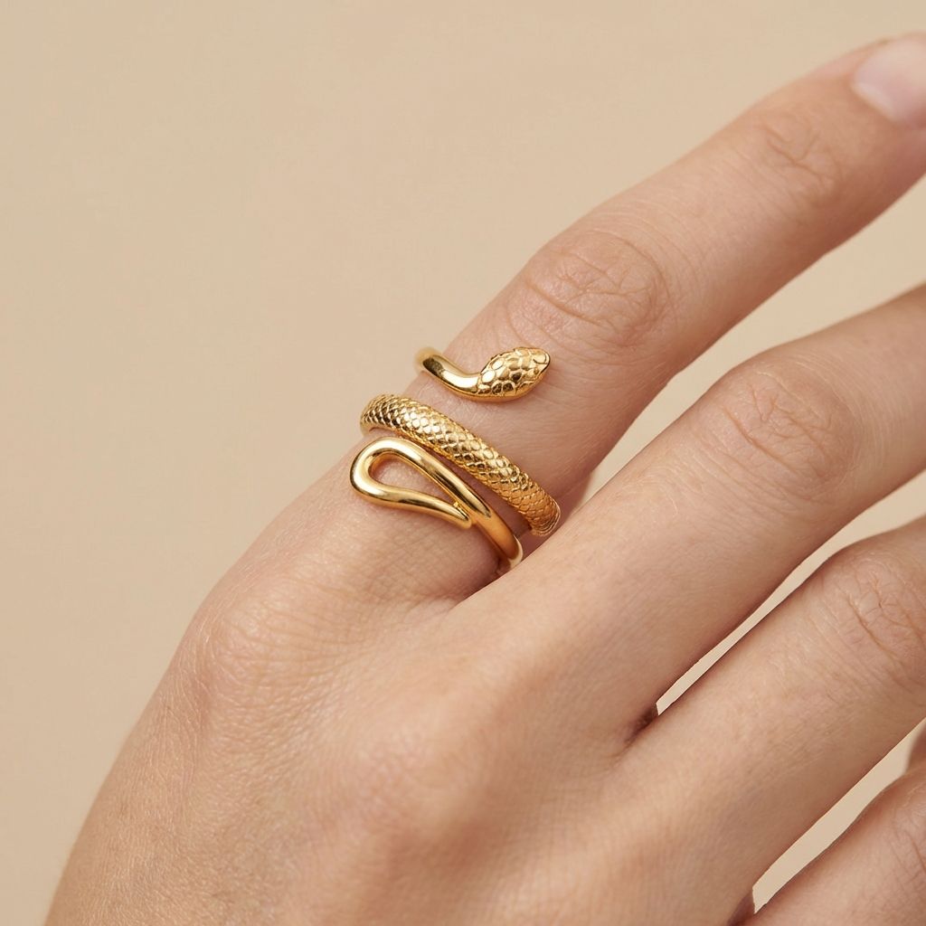 Adya Gold Goldcoil Ring For Women