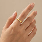 Adya Celestia Solitaire Gold-Plated Ring for Women